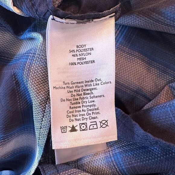 Eddie Bauer Mens Long Sleeve Button Down Shirt Size XL Blue Plaid size XL - Picture 4 of 4